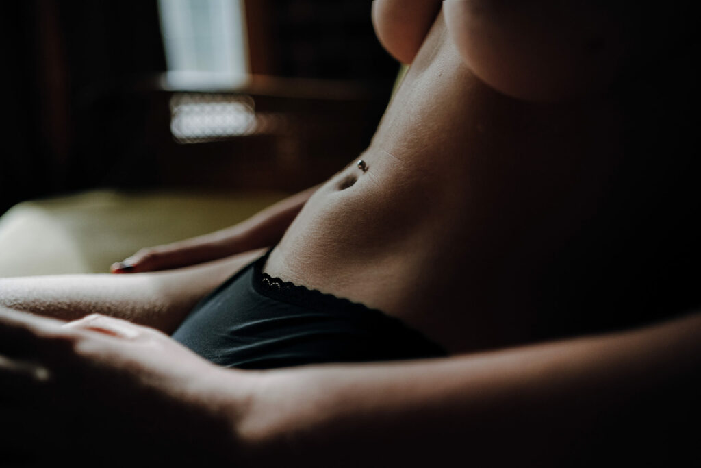 Portraitshooting Boudoirfotografie Merle in den ISO Studios Leipzig