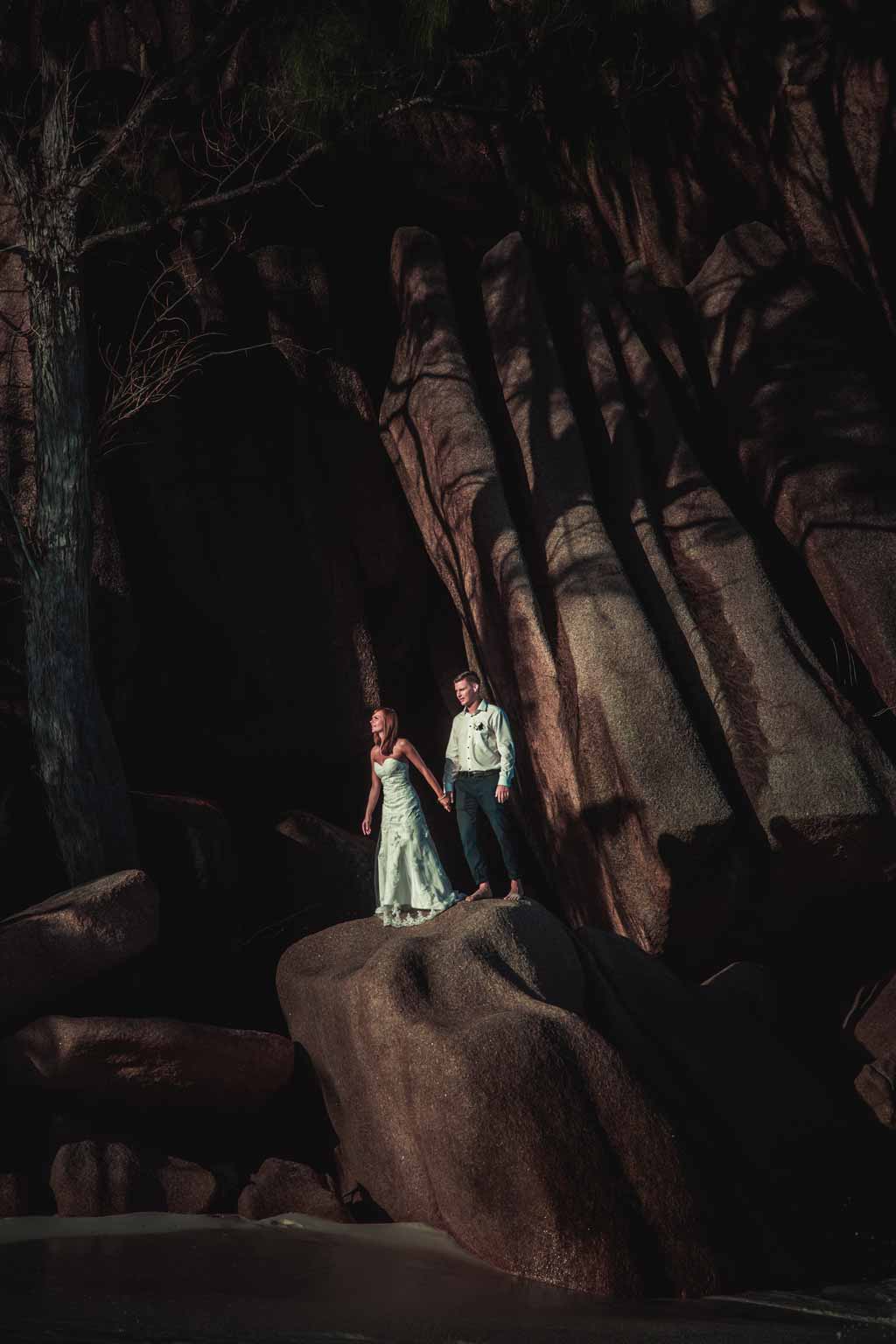 Als Hochzeitsfotograf auf den Seychellen am Meer